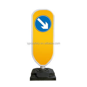 Tablero de señal de advertencia de seguridad de carretera, panel delineador desmontable de plástico resistente, Con base, para Reino Unido, nuevo - Product Image 6