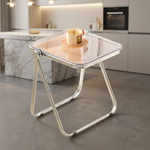 Kusimi Lightweight Durable Portable Minimalist Modern Small <b>Coffee</b> <b>Table</b> Metal Frame Folding Design Home Furniture Living Room - Product Image 5
