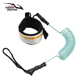 สายรัดกระดานโต้คลื่น Keep Diving แบบยืดหยุ่น TPU พร้อมหัวเข็มขัดรับน้ำหนักได้ 10 กก. สำหรับบอดี้บอร์ดและกีฬาทางน้ำ รุ่น Unisex JB-A31 - Product Image 2
