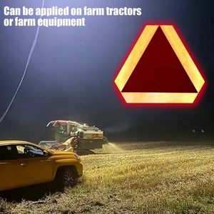 Kichwit si muove lentamente il segno del triangolo del veicolo, alluminio che si muove lentamente triangolo arrugginito libero per uso esterno - Product Image 5