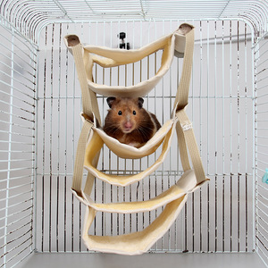 Cuccia Invernale Morbida in Tessuto Multistrato Ecologico per Piccoli Animali Domestici, Giocattolo <span class=keywords><strong>da</strong></span> Appendere per Gabbia, Rimovibile e Lavabile, per Criceti e Porcellini d'India - Product Image 3