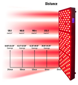 Azuretherapy đứng hồng ngoại 660nm 850nm liệu pháp ánh sáng đỏ Bảng điều chỉnh đầy đủ cơ thể giường với chúng tôi cắm - Product Image 2