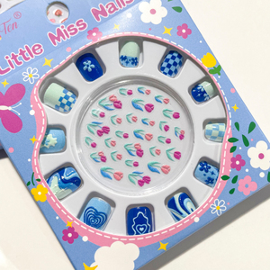 <span class=keywords><strong>Faux</strong></span> <span class=keywords><strong>ongles</strong></span> autocollants <span class=keywords><strong>pour</strong></span> <span class=keywords><strong>enfants</strong></span>, 12 pièces, motifs fleurs et dessins animés, accessoires de luxe, imperméables - Product Image 3