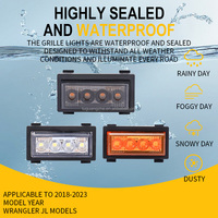 Feux de conduite auxiliaires pour Jeep, feux de calandre LED Horse Herder, lampe de grille 2018-2023, feux de mise à niveau tout-terrain JLOff-Road