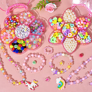 Nouveauté, bracelet en perles colorées, breloques cadeaux, <span class=keywords><strong>kit</strong></span> de perles créatives pour la fabrication de bijoux éducatifs pour les filles - Product Image 2