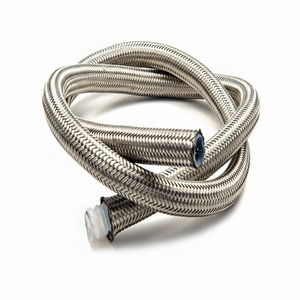 Manguera trenzada de PTFE SAE100 R14 Alambre de acero inoxidable de presión de alta temperatura 316L AN3 Corrugado flexible para dispositivos médicos - Product Image 1