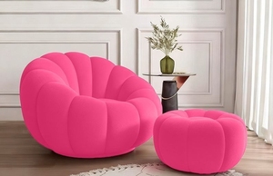 Modern Fabric Beanbag <strong>Sofa</strong> Reclining Comfortable Apartment Hotel Living Room One <strong>Seat</strong> - Product Image 3