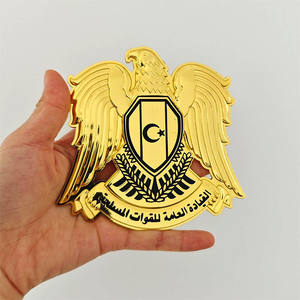 Изготовленный на заказ пустой UAE Saudi Arabia Egypt <span class=keywords><strong>Libya</strong></span> Syria Eagle Falcon из курайшского флагштока Эмблема для украшения винтовой гайки Национальный день - Product Image 5