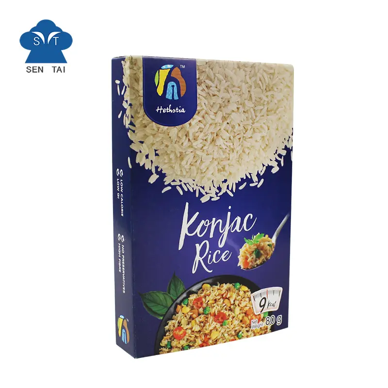 Arroz seco shirataki konjac, venta al por mayor, oem puro, bajo en carburador