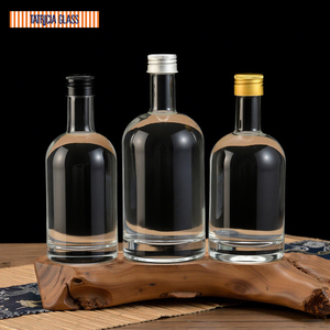 Bouteilles en verre pour spiritueux en gros - Design transparent sans plomb pour <span class=keywords><strong>whisky</strong></span>, vodka, tequila, logo personnalisé, ODM, usine certifiée ISO et FDA - Product Image 3
