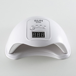 Lampada per Unghie UV LED Sun Five USB con Schermo Display 48W Asciuga Unghie Gel Professionale per Saloni e Casa Rosa Bianco Asciugatore per Unghie Economico - Product Image 3