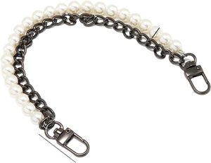 SIGZKK Pearl Gold Metal Chain <b>Straps</b> Aesthetic Charm For Purse Handbag Shoulder Bogg <b>Bags</b> <b>Replacement</b> Charms Accessories For Wom - Product Image 1