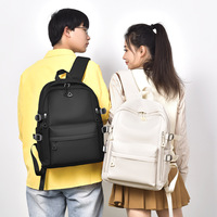 Grand sac à dos unisexe mignon pour l'université, l'école, les voyages, imperméable, en polyester et nylon, avec compartiment pour ordinateur portable, style frais et doux, 20L