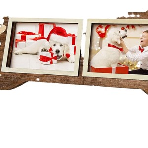 Wooden Photo <b>Frame</b> Customized Rectangle Handmade Tabletop Living Room Pet Keepsake Gift Display - Product Image 2
