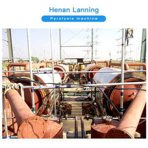 Lanning <span class=keywords><strong>haute</strong></span> qualité escarpement pneu pyrolyse usine déchets plastique recyclage convertir en biochar et bio-huile machine de pyrolyse - Product Image 1