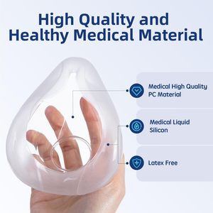 Offre Spéciale : Housses de <span class=keywords><strong>Masque</strong></span> CPAP AirFit F20 en Silicone de Remplacement <span class=keywords><strong>pour</strong></span> un <span class=keywords><strong>Sommeil</strong></span> Optimal avec Processus de Découpe - Product Image 2