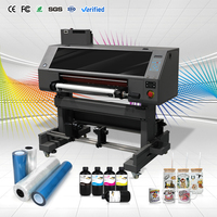 Imprimante DTF UV I3200 de 24 pouces (60 cm) avec laminateur automatique, ensemble d'impression d'autocollants grand format