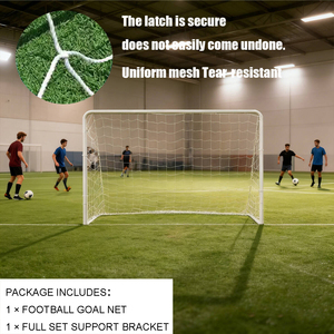Porta da Calcio Stabile per Gioco in Giardino, Supporto in Tubi di Ferro, Rete in PE, per Allenamento Amatoriale - Product Image 6