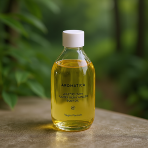 Huile corporelle Aromatica Juniper Berry Ginger 100ml, formule végane, soin quotidien de la peau - Product Image 3