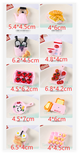 Réaliste kawaii mignon dessin animé résine pain hambourg poulet-burger enfant semblant jouer préscolaire cuisine nourriture jouets gâteau <span class=keywords><strong>magasin</strong></span> décor - Product Image 6