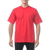 T-shirts unisexes en coton 100% de haute qualité, couleur unie, sans marque, Pro Club, poids lourd, coupe ample, épaules tombantes, surdimensionnés