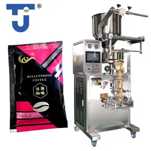 Granule Keripik Popcorn, Biskuit Gandum Bubuk Kari Kemasan Sachet Otomatis Mengisi Makanan Penyegelan Multi-fungsi Mesin Kemasan