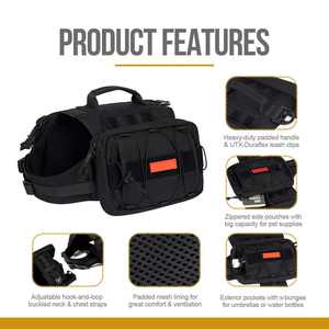 Kustom grosir kualitas tinggi perjalanan luar ruangan dapat disesuaikan hewan peliharaan kucing <span class=keywords><strong>Harness</strong></span> ransel ransel anjing taktis <span class=keywords><strong>Harness</strong></span> ransel - Product Image 3