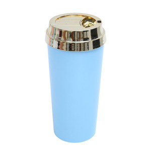 Shang Kou Ai Coffee <b>Cup</b> Red As Material <b>Reusable</b> Travel Drinking <b>Cup</b> <b>With</b> Electroplated <b>Lid</b> - Product Image 2