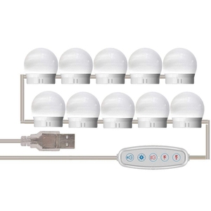 Hollywood estilo profesional mesa <span class=keywords><strong>de</strong></span> <span class=keywords><strong>tocador</strong></span> maquillaje cosmético espejo <span class=keywords><strong>con</strong></span> luz regulable <span class=keywords><strong>bombillas</strong></span> Led RGB - Product Image 2
