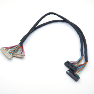 Câble Plat en Cuivre Étamé OEM d'Usine 40 Broches LVDS SHDR-40V-S-B avec Micro Connecteur 1,0 mm pour Écran LCD d'Ordinateur Portable et Affichage Numérique - Product Image 3
