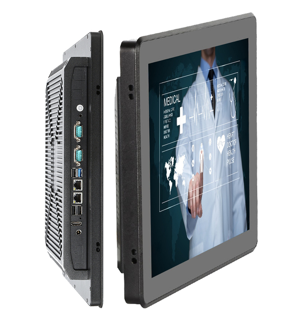 Fanless PANEL PC 10.4 12.1 15 17 19 21.5 Inch BIS IP65 Waterproof Touch Screen Full Aluminum Industrial All in One Panel PC