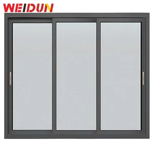 Weidun hot sale Double glazed tempered glass windows customized sliding windows system hurricane impact aluminium sliding window