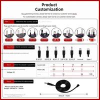 Adaptateur secteur 12V 3A pleine puissance pour caméras, bandes lumineuses LED, routeurs, prise murale type US standard, adaptateur 36W avec prises US et EU