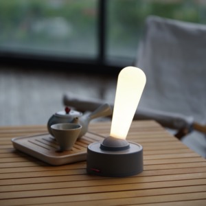 Silicone Toggle Rocker Switch Night <b>Light</b> Companion <b>Sleep</b> Atmosphere Cordless 1200 MAh Rechargeable Battery Bedroom Table Lamp - Product Image 3