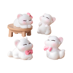 Promotion Lot de Mini Maisons de Poupées en Résine, Petites Figurines Mignonnes pour Enfants, Mini Grand Chat Noir & Figurines d'Animaux pour Jouets de Bain - Product Image 1