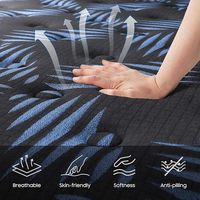 12 Zoll King-Size-Matratze - 2026 Verbesserte Hybrid-Kühlgel-Memory-Foam & Taschenfederkern-Matratze, Mittelfeste Matratze in einer Box