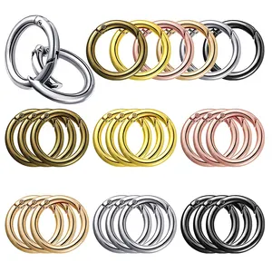 Wholesale Manufacture High Quality Alloy Spring Ring Gate Ring Keychain Metal O Ring For Handbags
