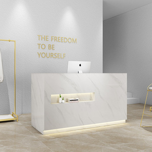 Comptoir d'accueil renforcé à plateau épaissi, forte capacité de charge pour usage commercial - Product Image 1