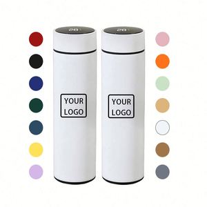 Bouteille d'eau intelligente sous vide en acier inoxydable de qualité supérieure 500 ml avec écran tactile LED d'affichage de la température – Vente en gros pour marques - Product Image 1