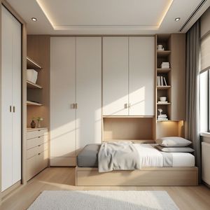 Papan Blok Melamin Solid Putih Matt Dua Sisi 18mm Laris Manis, Kayu Laminasi untuk Furnitur Dapur Apartemen Hotel - Product Image 4