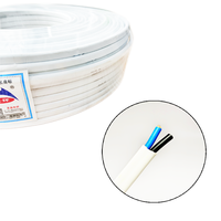 Câble électrique intérieur souple en cuivre H03VVH2-F RVV 2192Y 2*0.5/2*0.75mm² 300/300V avec conducteur en cuivre souple et gaine PVC, certifié CE, pour rouleaux de fil de cuivre