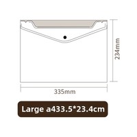 Sacs de rangement sur mesure A4-A7, PP A5 B5 B4, bouton pression, transparent, fichier horizontal vertical A3, rangement couleur