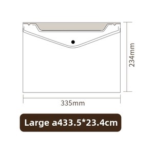 Sacs de <span class=keywords><strong>rangement</strong></span> sur mesure A4-A7, PP A5 B5 B4, bouton pression, transparent, fichier horizontal vertical A3, <span class=keywords><strong>rangement</strong></span> couleur - Product Image 6