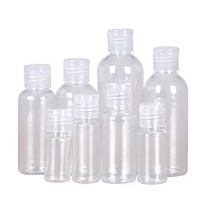 Free Sample Cosmetic Packaging 30ml 50ml 100ml <b>with</b> White <b>Flip</b> Cap Pet Transparent Plastic <b>Bottle</b> - Product Image 1