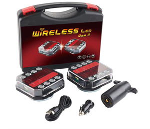 Nueva Luz Trasera LED Roja de 12V <span class=keywords><strong>para</strong></span> Remolque, con Función de Freno y Reversa, Recargable, Control Inalámbrico, Magnética, Impermeable IP67, 5000 Lúmenes - Product Image 1