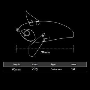 Señuelo de Pesca Wave Craw, Cebo Artificial Metálico Duro de 70 mm y 20 g, Big Splash, <span class=keywords><strong>para</strong></span> Pesca de Bagre - Product Image 2