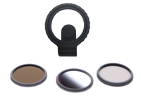 Pince de téléphone Clip Holder Filtre de caméra de téléphone portable pour Iphone 15 Pro 52mm 58mm Filetage de filtre Magnétique Caméra d'éclipse solaire