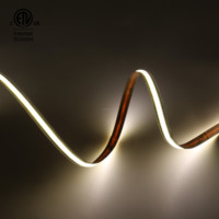 Tira de LED COB de 24 V, Corte Libre, Mini Corte, Alta Densidad, 528 LED/m, Sin Puntos, Cinta de LED de 8 mm de Ancho, Ra90, Luz COB