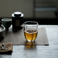 Carafe à thé en verre borosilicate haute résistance, isolée thermiquement, avec bordure florale artisanale, pour thé Kung Fu chinois