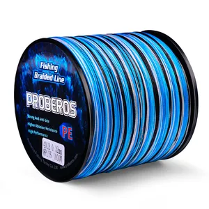 New 0.6#-10# 300m 500m 1000m 8 Strand Pe Main Line Super Strong Multilament Braided Wire Fishing Lines Rope
